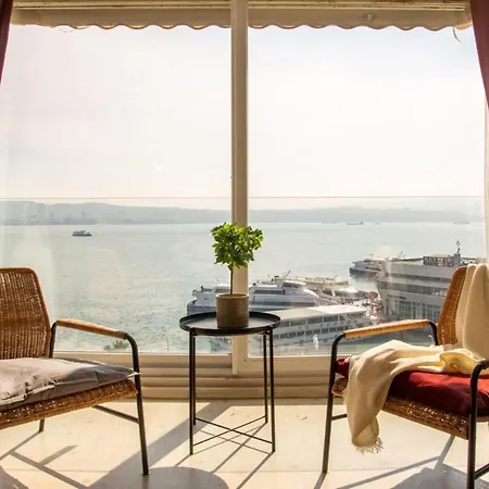 公寓 Missafir Exceptional Flat With Sea View In 伊兹密尔